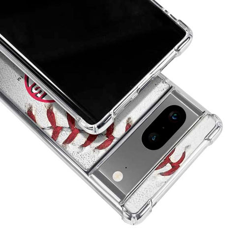 MLB Cincinnati Reds Game Ball Google Pixel 8 Clear Case